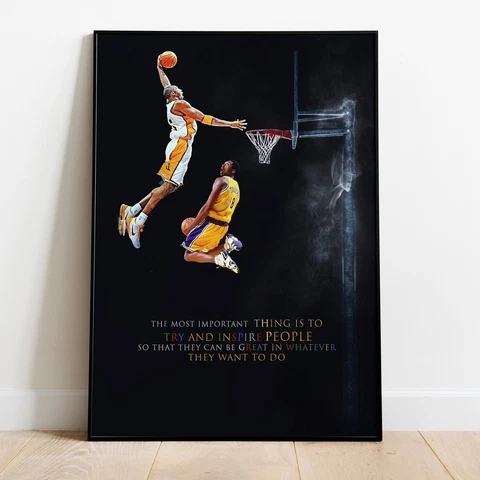 Kobe Bryant Poster New NBA Los Angeles Lakers Basketball Cover