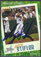 2009 Grandstand Aberdeen IronBirds Jason Stifler IP autograph signed card