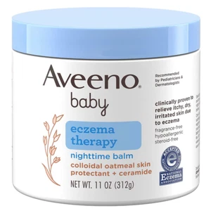 Bálsamo nocturno terapia para eccema bebé Aveeno con avena coloidal 11 oz - Imagen 1 de 6