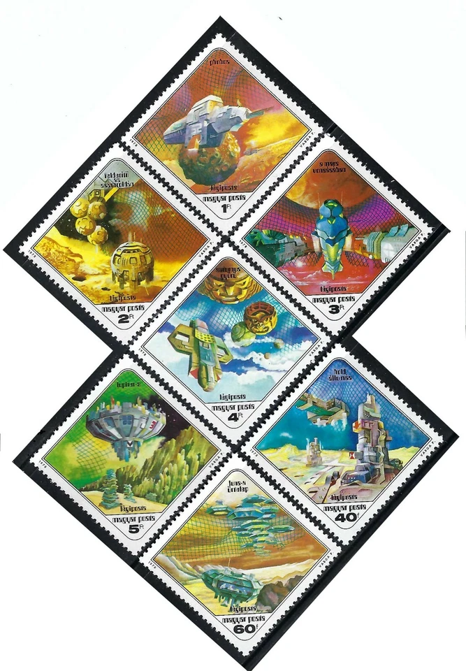 Hungary - 1978 7v. MNH Science Fiction Space Paintings  - Image 1 of 1