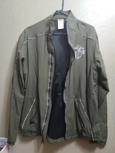 USMC US MARINE CORPS Running Zip Up New Balance PT Jacket Size Small Long - Picture 1 of 6