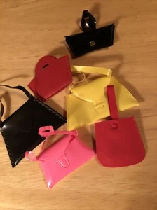 6 Vintage/Mod Barbie Maddie Tammy Ginny Clone Doll Purse Bag Assorted Lot - Picture 1 of 13