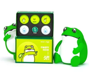 Volvik Jinro Frog Toad Green Golf Ball Gift Set (5 Ball) Marker - Picture 1 of 6