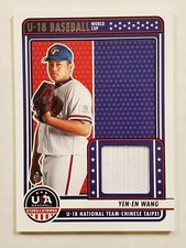 YEN-EN WANG 2023 Panini Stars & Stripes U18 WORLD CUP JERSEY Chinese Taipei