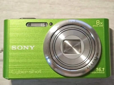 SONY Cyber-shot DSC-W730 16.1MP CCD Vintage Digital Camera -Green - Image 1 of 4