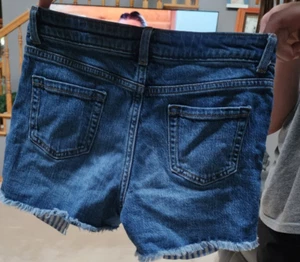 Cat And Jack Girls Shorts Size Large 10/12 Jean Denim Stretch - Picture 1 of 4