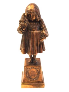Gratulantin Bronze Fritz Christ; um 1900 - Picture 1 of 10
