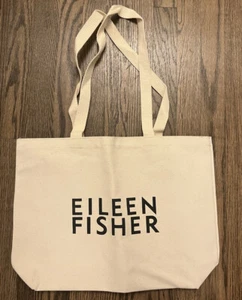 EILEEN FISHER CANVAS TOTE BAG GROCERY MARKET NEVER USED - Picture 1 of 7