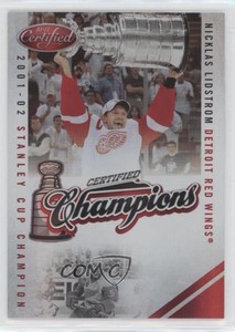 2010-11 Certified Certified Champions Mirror Red /250 Nicklas Lidstrom #10 HOF