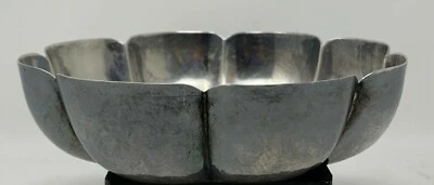 Sanborns Mid-century Modern Mexican Sterling Silver Lobed Bowl - Image 1 of 4