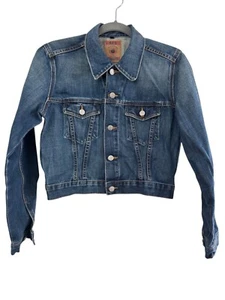 Giacca jeans donna denim cropped Red Engine con bottoni davanti e regolabile wa - Foto 1 di 4