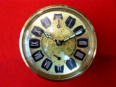 NEW OLD STOCK Vintage 70's German PETER Winding Alarm Clock Insertion Mechanism Cover