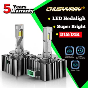 LED Headlight Bulbs for Cadillac Escalade 2007 - 2014 High Low Beam 2 Pc - Foto 1 di 24