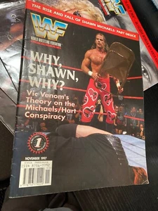 WWF WWE Magazine NOVEMBER 1997 Shawn Michaels Cover + Vader Poster - Picture 1 of 3