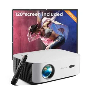 5G 4K Projector Smart HD 1080P WiFi Mini Bluetooth Office Home Theater HDMI - Picture 1 of 40