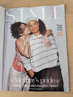 UK Sunday Times Style Magazine. Neneh Cherry. Mabel Cherry. GARY McQUEEN.30.3.25 - Image 1 of 4