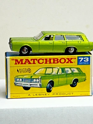 Matchbox Superfast No. 73 Mercury Station Wagon & Dogs with Original Box, Nice - Image 1 of 4