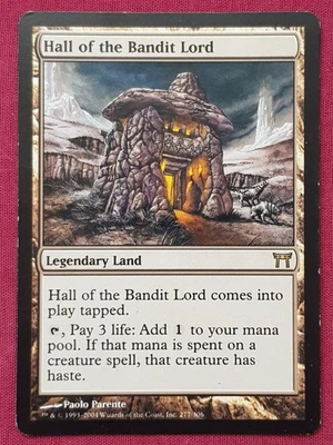 Magic The Gathering CHAMPIONS OF KAMIGAWA HALL OF THE BANDIT LORD land card MTG - Image 1 of 2