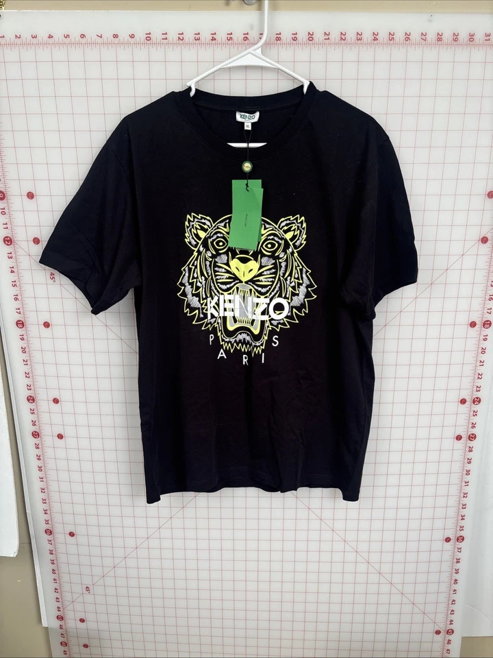 kenzo paris black t-shirt men's XL tiger graphic france luxury designer top nigo - Image 1 of 4