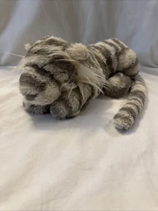 Jellycat Sacha Schneetiger klein 12 Zoll weiß grau Plüsch NICHT MEHR ERHÄLTLICH kein Pflegeetikett - Bild 1 von 23