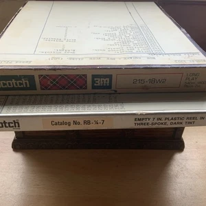 "1 x Scotch 3M Pro 215 cinta de grabación de audio de reproducción larga carrete de 7"" en caja X 2" - Imagen 1 de 7