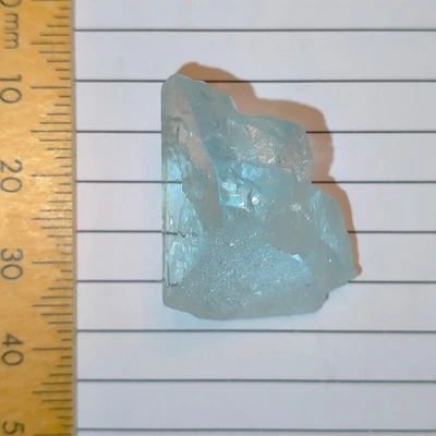 Aguamarina azul piedra preciosa áspera cristal natural berilo aguamarina Shigar 58,7 quilates Foto 1 de 4