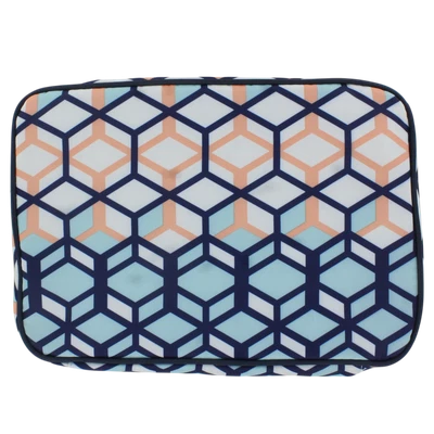 Modella 3D Geo Perforated Zippered Makeup Cosmetic Bag Organizer - Image 1 of 2