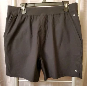 Kenneth Cole Tech Jogger Cargo Shorts Stretch Water Resist Woven Nylon Schwarz - Bild 1 von 9