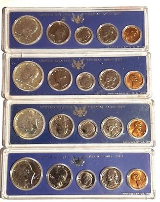 4 - 1967 SPECIAL MINT SETS SMS NO BOXES 20 TOTAL COINS - Image 1 of 2
