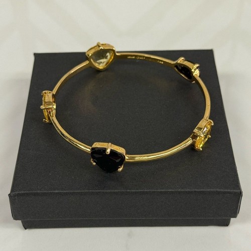Bracciale Kate Spade oro cristallo nero e giallo