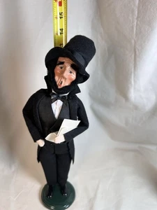 "Figura histórica Byers Choice Abe Lincoln Caroler 2015 14"" figura EE. UU. - Imagen 1 de 10