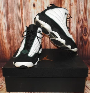 Men's Size 11.5 Jordan Pro Strong 2018 White Dark Pine Green in box 407285-011 - Picture 1 of 12