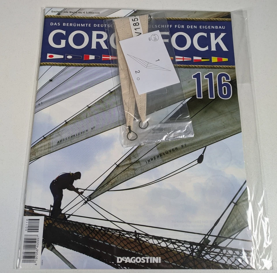 De Agostini, Segelschiff Gorch Fock, Bauteil mit Heft Nr. 116, OVP #WH84 - Bild 1 von 1
