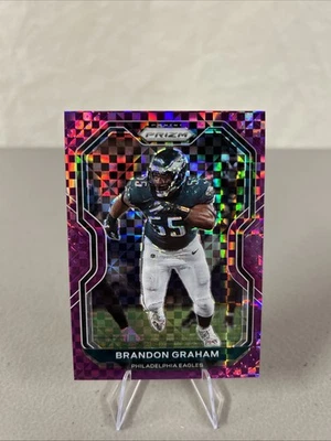 2020 Panini Prizm - Brandon Graham #175 Purple Power Prizm /49 - Image 1 of 4