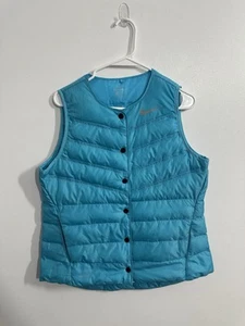 Nike Aeroloft Damen Puffer Golf leichte Weste Jacke blau Größe M - Bild 1 von 10