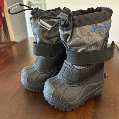 Columbia Powderbug Plus II Insulated Winter Boots Toddlers size 4 BV1326-010 - Image 1 of 4