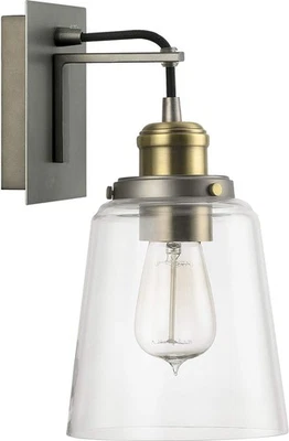 Capital Lighting 3711GA-135 Fallon Clear Glass Wall Sconce, 1-Light 100 Watt,... - Image 1 of 2
