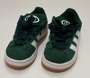 Adidas Campus 00S Emerald Green Lace Up Comfort Closure Kids Toddler Size 11 K - Picture 1 of 6