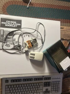 ANTIQUE Microsoft PC WIRED Mouse  PARTS REPAIR COLLECTION Very Good Condition - Picture 1 of 6