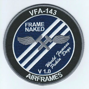 VFA-143 AIRFRAMES "FRAME NAKED" patch - Picture 1 of 1