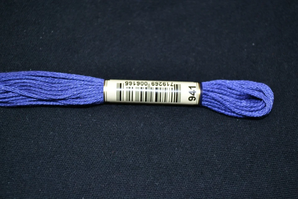 Anchor Cotton Threads for Embroidery Shade 941 Stormy Blue Very Dark - Image 1 of 1