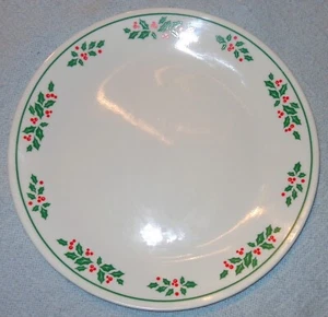 Ein Vintage Corning Corelle WINTERSTECHPALME oder HOLLY DAYS Weihnachten SPEISETELLER - Bild 1 von 2