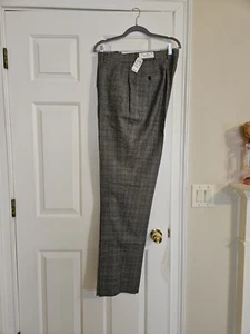NWT - Jos A. Bank plaid men’s Executive Collection pants 36R Wool / Cashmere - Picture 1 of 12