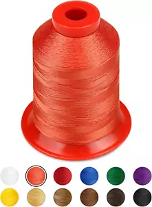 1000 Meters  Extra Strong Upholstery Thread,Orangered Bonded Nylon Thread for De - Picture 1 of 6