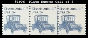 USA4 #1906 MNH PNC3 Pl #2 Electric Auto - Picture 1 of 1
