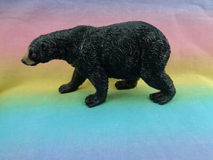 Plastic Molded Black Bear Wild Animal Figure China - as is - Imagen 1 de 6