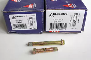 M8, 8mm SLEEVE ANCHOR FIXING FOR MASONRY CONCRETE ZINC PLATED LOOSE BOLT TYPE - Picture 1 of 5