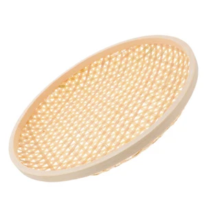 Bamboo Woven Basket Fruit Plate Multipurpose Fruit Basket Pastoral Style - Picture 1 of 12