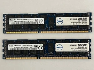 Hynix 16GB (2x8GB) PC3L-10600R DDR3 1333MHz ECC Registered Server Memory - Picture 1 of 3