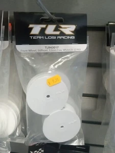 TLR43017 TLR 12mm Hex Stiffezel Front 2WD Buggy Wheels (White) (2) (22 4.0) - Picture 1 of 1